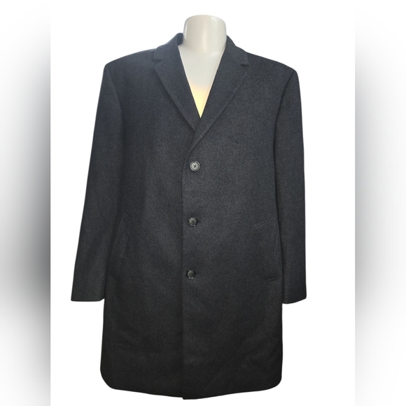 Jos. A. Bank Traditional Fit Charcoal Top Coat - Picture 3 of 7